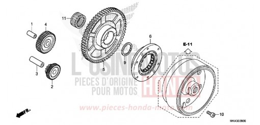 EMBRAYAGE DE DEMARRAGE NC750XAG de 2016